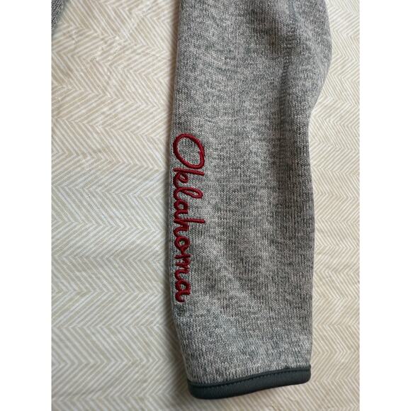 Colosseum Gray OU Oklahoma Sooners Full Zip Sweater/Jacket Sz M Women - Picture 5 of 13